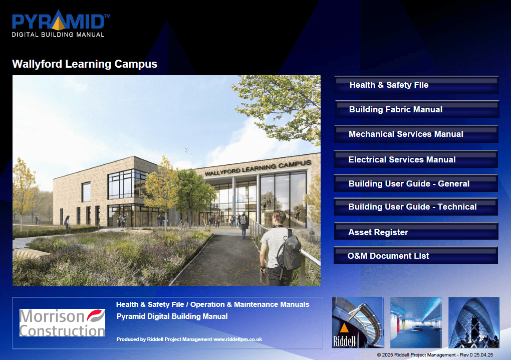 Pyramid Digital Building Manual example for Wallyford Learning Campus